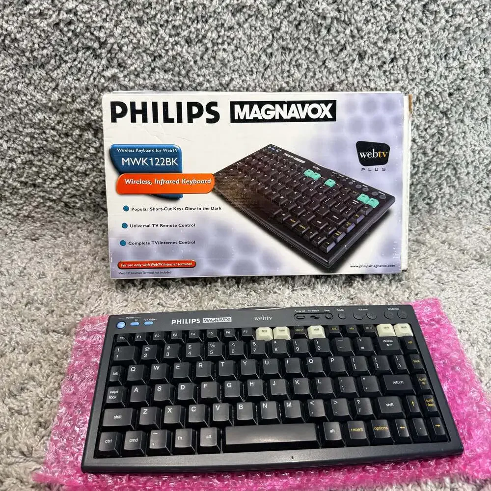 Philips MWK122BK Wireless WebTV Keyboard Plus Infrared Keyboard